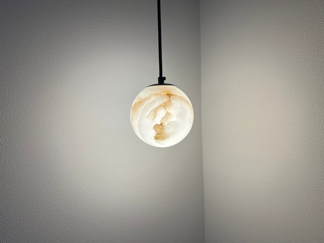 Nordic Minimalist Alabaster Pendant Light