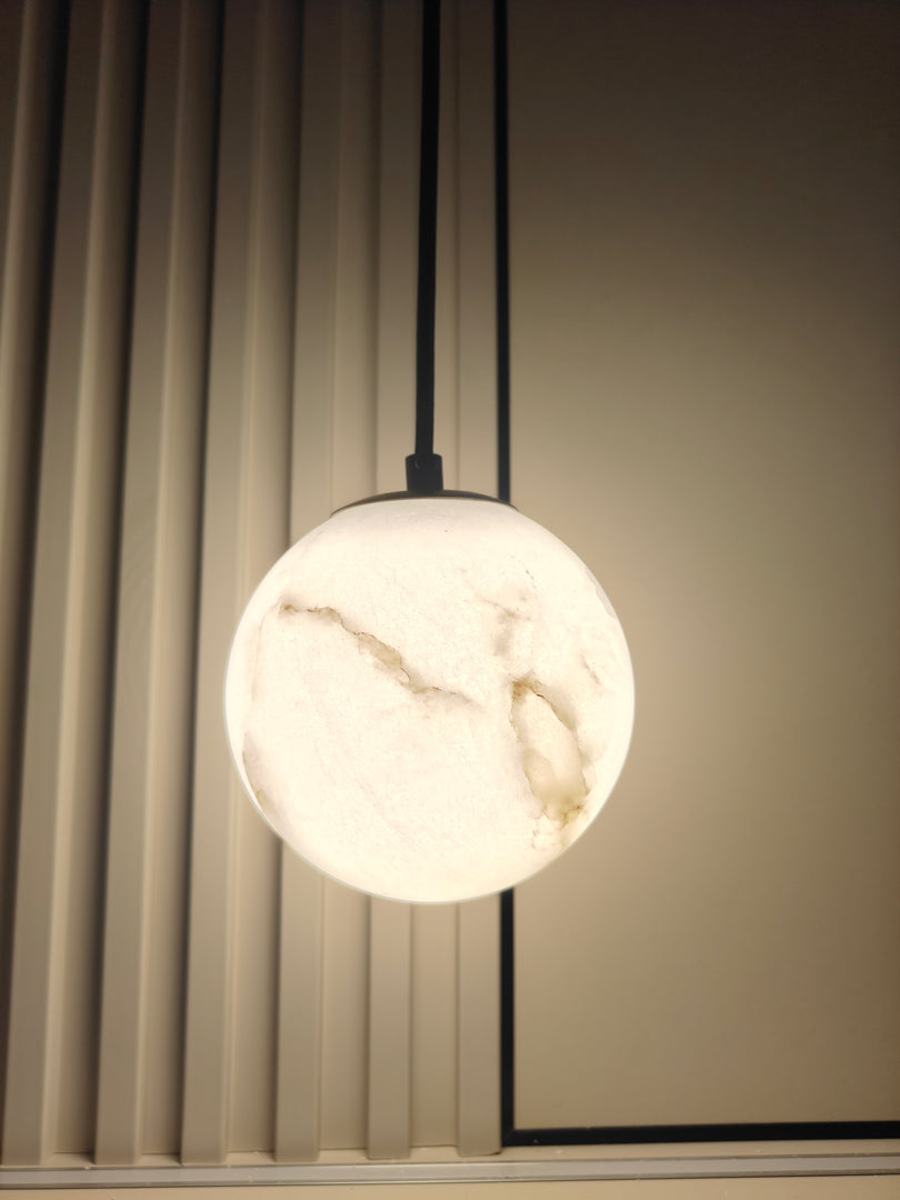 Nordic Minimalist Alabaster Pendant Light