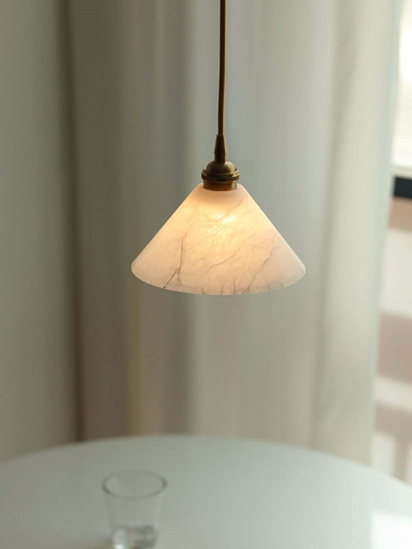 Modern Minimalist Design Brass Marble Pendant Light