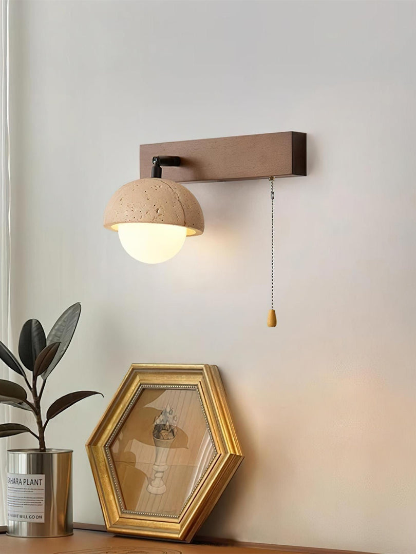 Nut Travertine Wall Lamp