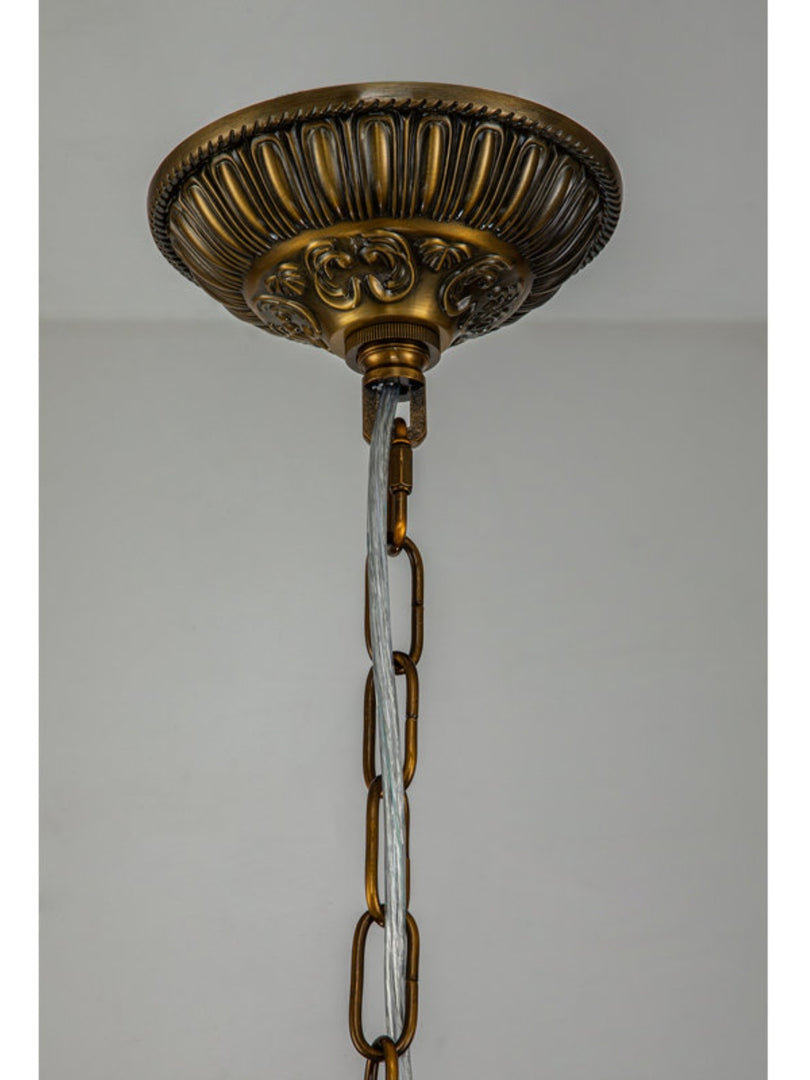 Antique Bronze Jewel Ball Chandelier