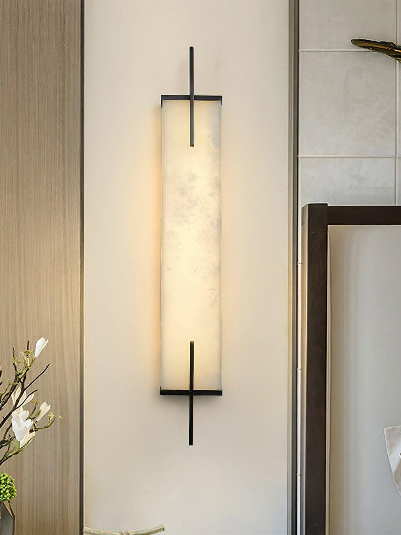 Rectangle Alabaster Wall Sconce