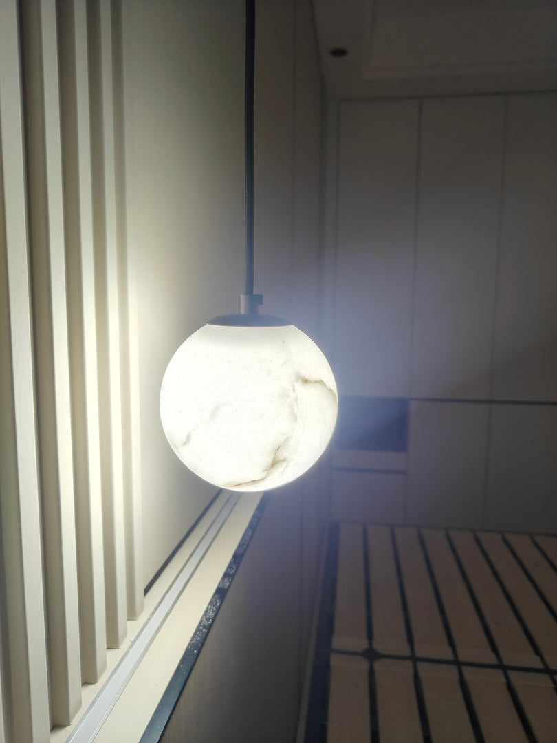 Nordic Minimalist Alabaster Pendant Light