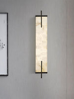 Load image into Gallery viewer, Rectangle Alabaster Wall Sconce
