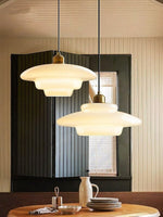 Load image into Gallery viewer, Modern Milk Glass Pendant Light
