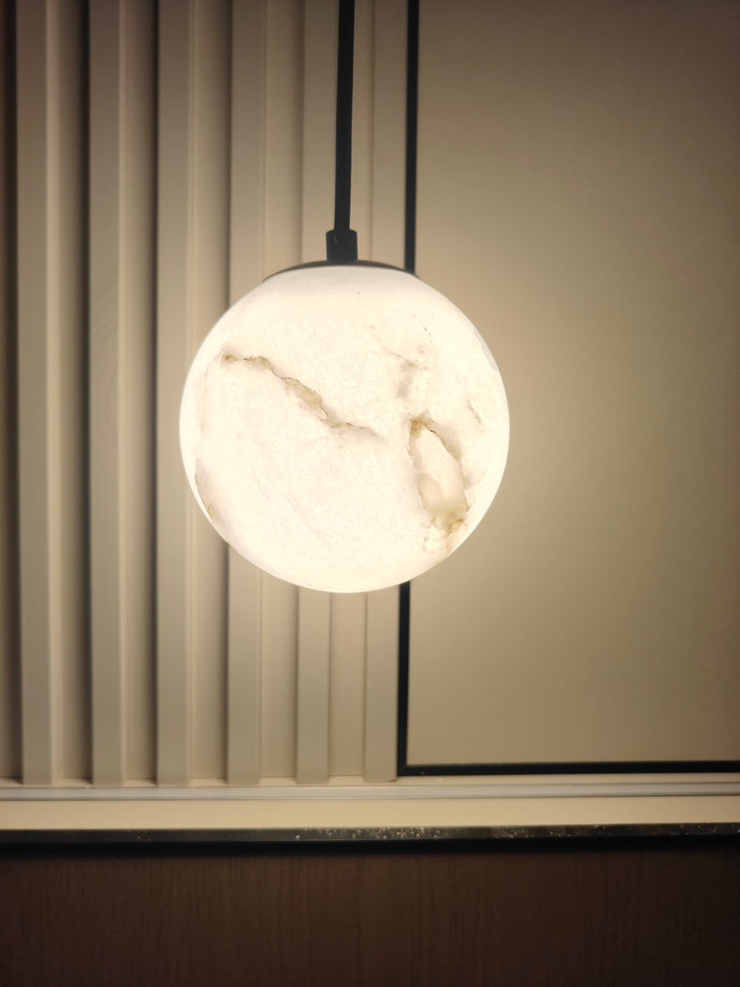 Nordic Minimalist Alabaster Pendant Light