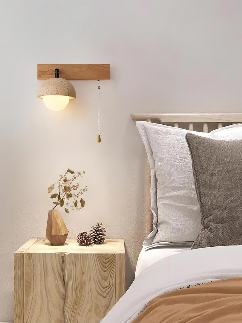 Nut Travertine Wall Lamp