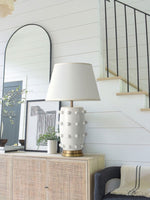 Load image into Gallery viewer, Retro Tapered Shade Ceramic Dot Table Lamp
