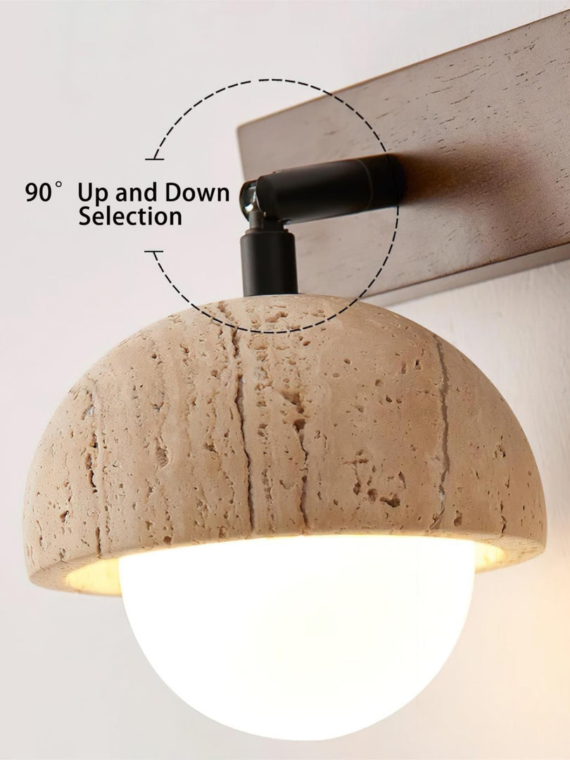 Nut Travertine Wall Lamp