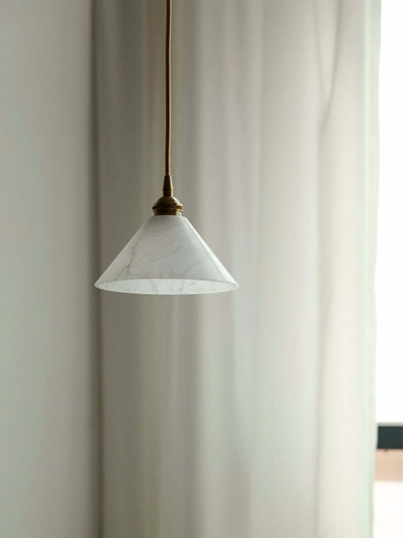 Modern Minimalist Design Brass Marble Pendant Light