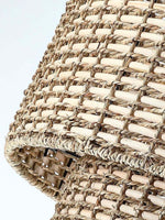 Load image into Gallery viewer, Natural Rattan Double Drum Pendant Light for Bedroom
