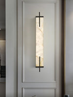 Load image into Gallery viewer, Rectangle Alabaster Wall Sconce
