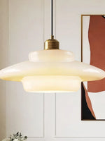 Load image into Gallery viewer, Modern Milk Glass Pendant Light
