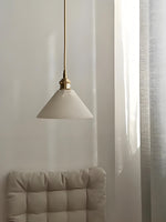 Load image into Gallery viewer, Modern Minimalist Design Brass Marble Pendant Light
