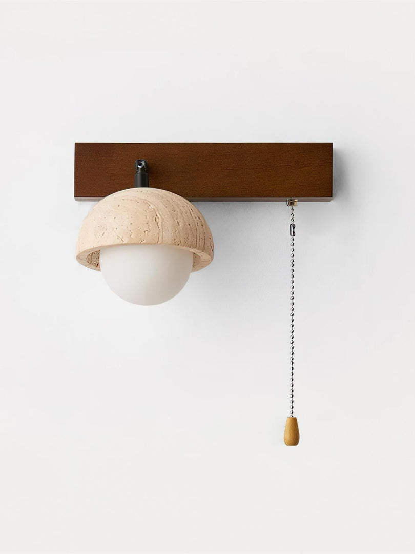 Nut Travertine Wall Lamp