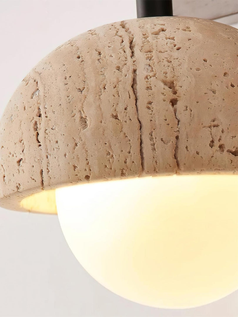 Nut Travertine Wall Lamp