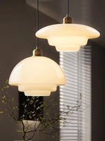 Load image into Gallery viewer, Modern Milk Glass Pendant Light
