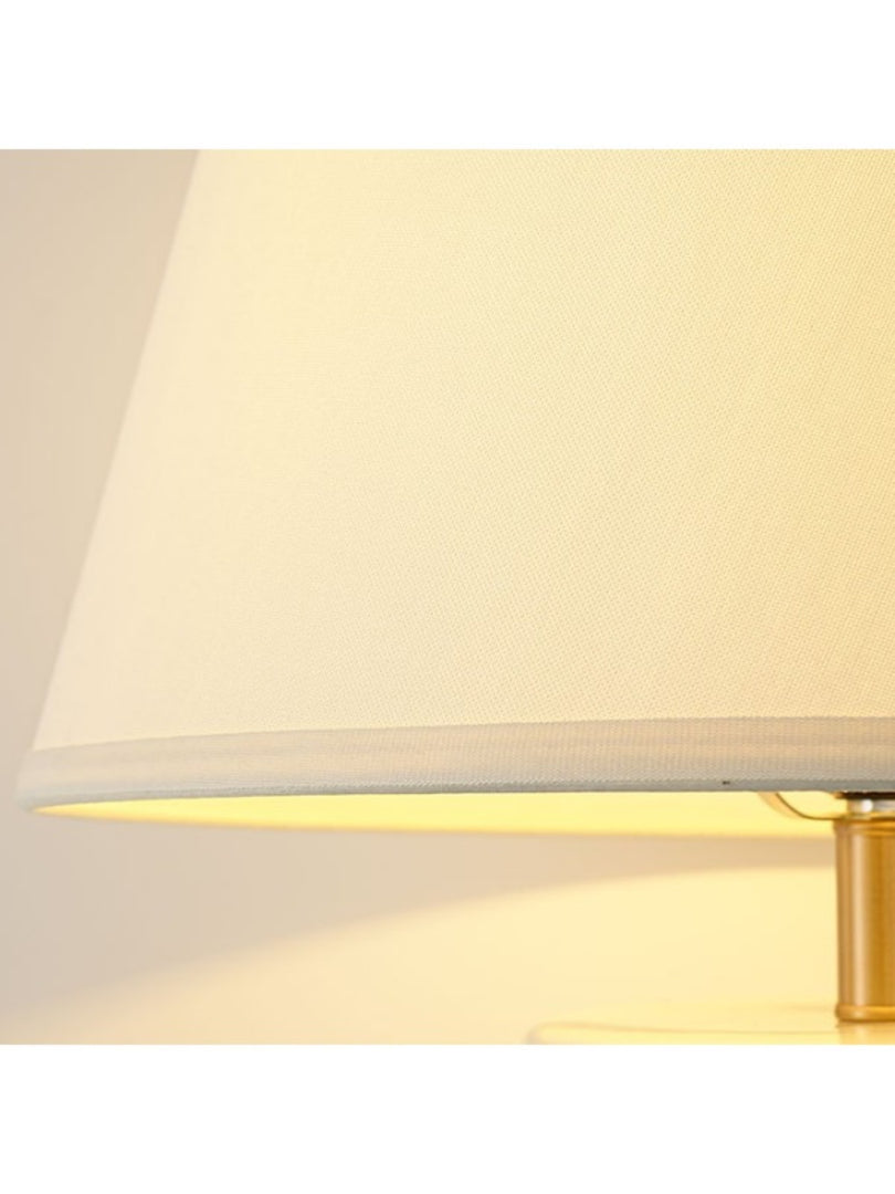 Retro Tapered Shade Ceramic Dot Table Lamp