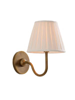 Load image into Gallery viewer, Vintage Brass Burlap Wall Lamp
