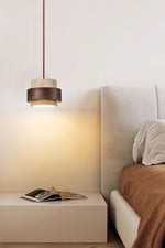 Load image into Gallery viewer, Cylindrical Modern Design Travertine Pendant Lamp
