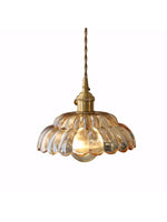 Load image into Gallery viewer, Vintage Clear Petal Glass Pendant Light For Bedroom
