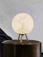 Load image into Gallery viewer, Light Luxury All-copper Ball-shaped Christop Alabaster Table Light
