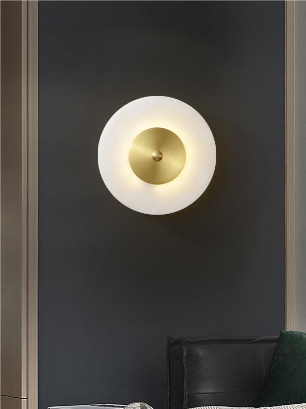 Minimalist Elegant Swe Alabaster Wall Lamp