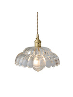 Load image into Gallery viewer, Vintage Clear Petal Glass Pendant Light For Bedroom
