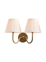 Load image into Gallery viewer, Vintage Brass Burlap Wall Lamp
