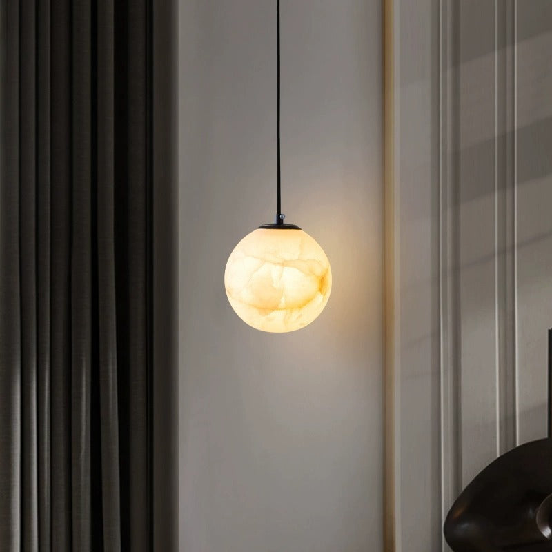 Nordic Minimalist Alabaster Pendant Light