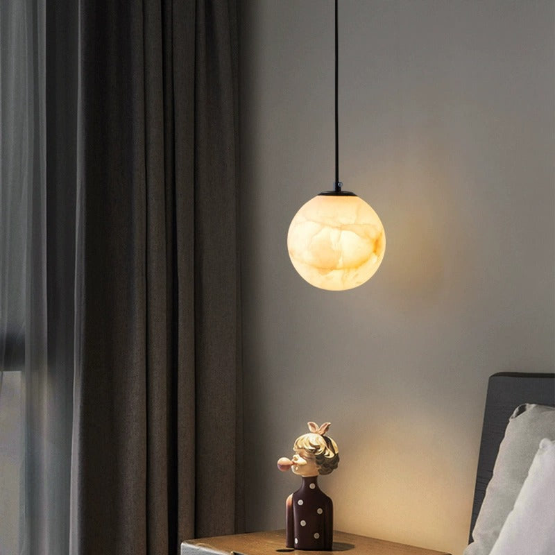 Nordic Minimalist Alabaster Pendant Light