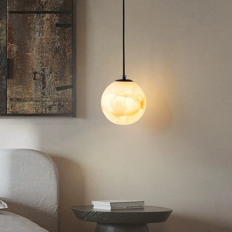 Nordic Minimalist Alabaster Pendant Light