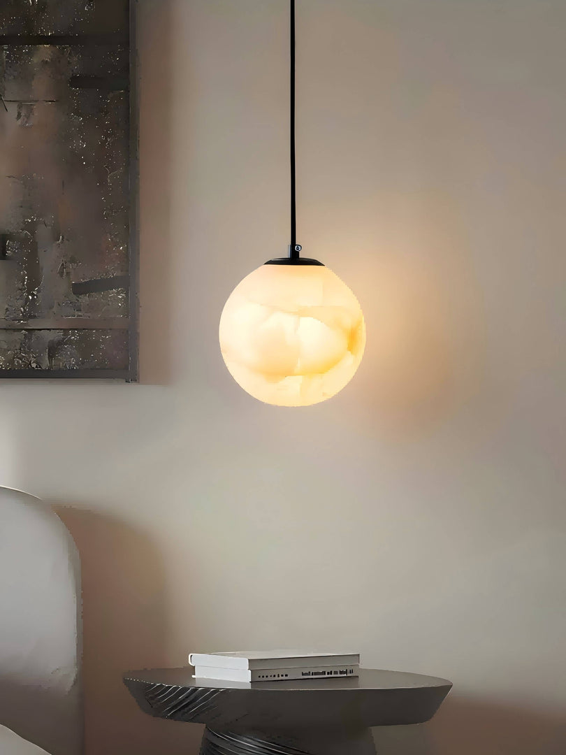 Nordic Minimalist Alabaster Pendant Light