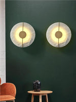 Load image into Gallery viewer, Captivating Harmonious Orbicular Thom Alabaster Wall Lamp
