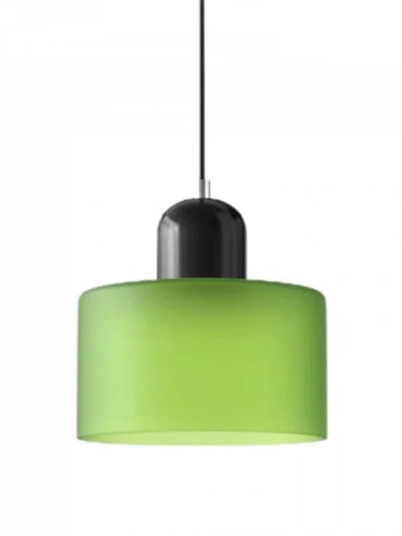 Creative Morandi Cylinder Glass Pendant Light