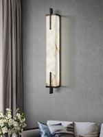 Load image into Gallery viewer, Rectangle Alabaster Wall Sconce
