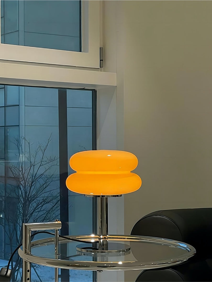 Creative Bauhaus Double Lollipop Ripple Glass Table Lamp