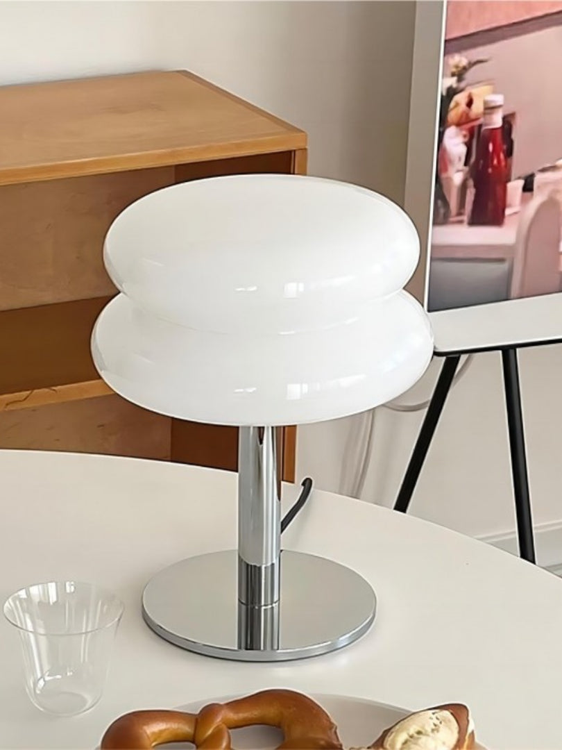 Creative Bauhaus Double Lollipop Ripple Glass Table Lamp