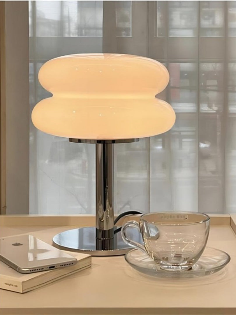 Creative Bauhaus Double Lollipop Ripple Glass Table Lamp