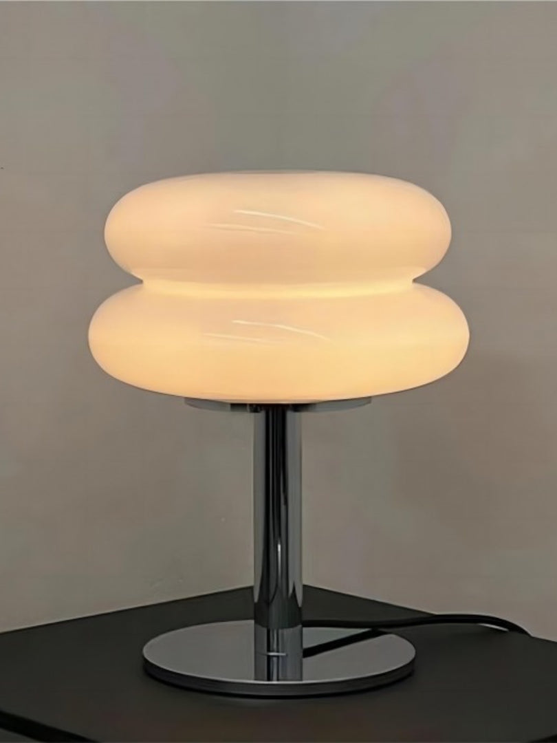 Creative Bauhaus Double Lollipop Ripple Glass Table Lamp