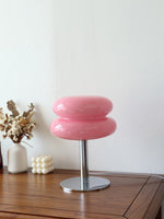 Load image into Gallery viewer, Creative Bauhaus Double Lollipop Ripple Glass Table Lamp
