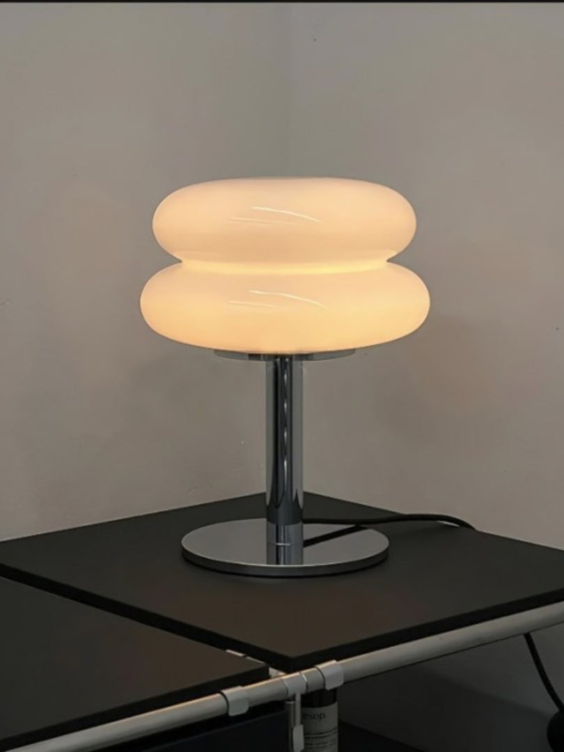 Creative Bauhaus Double Lollipop Ripple Glass Table Lamp