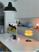 Load image into Gallery viewer, Creative Bauhaus Double Lollipop Ripple Glass Table Lamp
