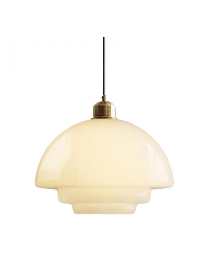 Modern Milk Glass Pendant Light