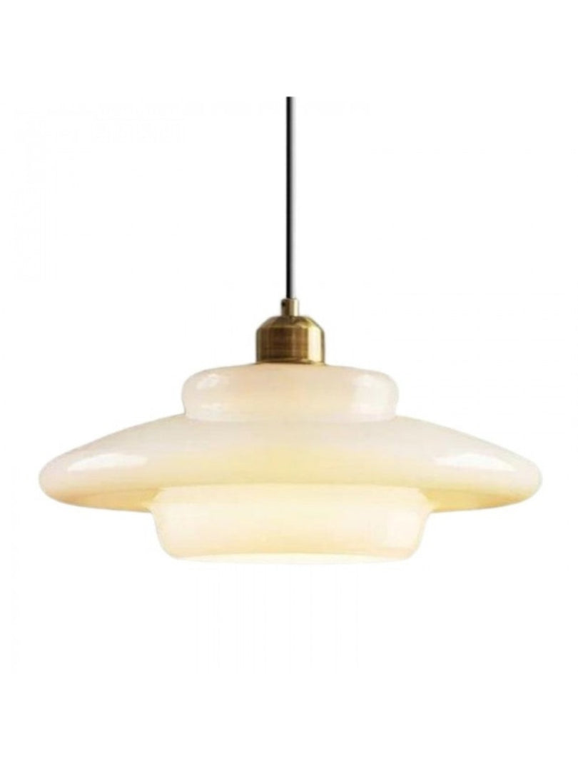 Modern Milk Glass Pendant Light