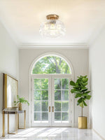 Load image into Gallery viewer, Vintage Glass Flush Mount Ceiling Light
