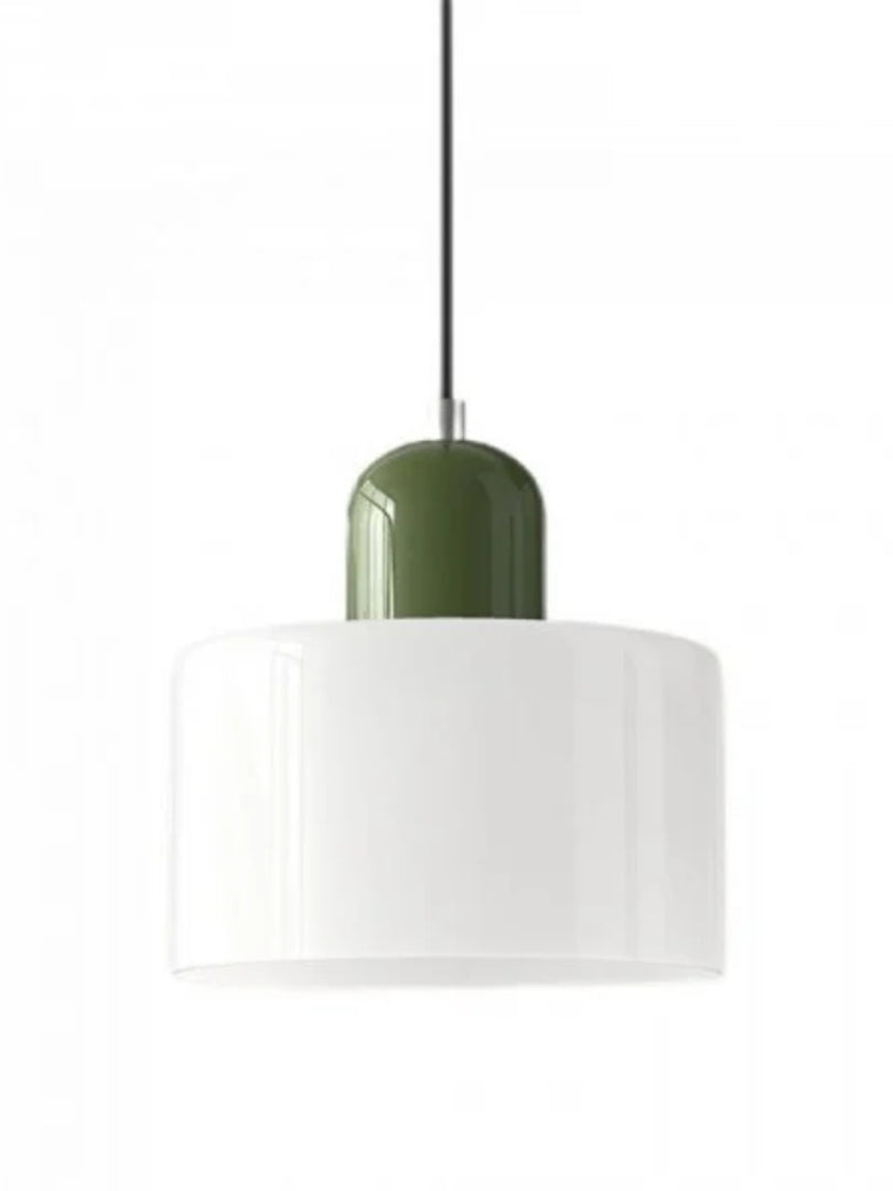 Creative Morandi Cylinder Glass Pendant Light