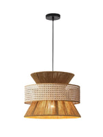 Load image into Gallery viewer, Japanese Wabi-Sabi Style Hemp Rope Rattan Zen Pendant Light
