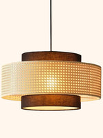 Load image into Gallery viewer, Japanese Wabi-Sabi Style Hemp Rope Rattan Zen Pendant Light
