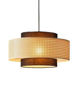 Load image into Gallery viewer, Japanese Wabi-Sabi Style Hemp Rope Rattan Zen Pendant Light
